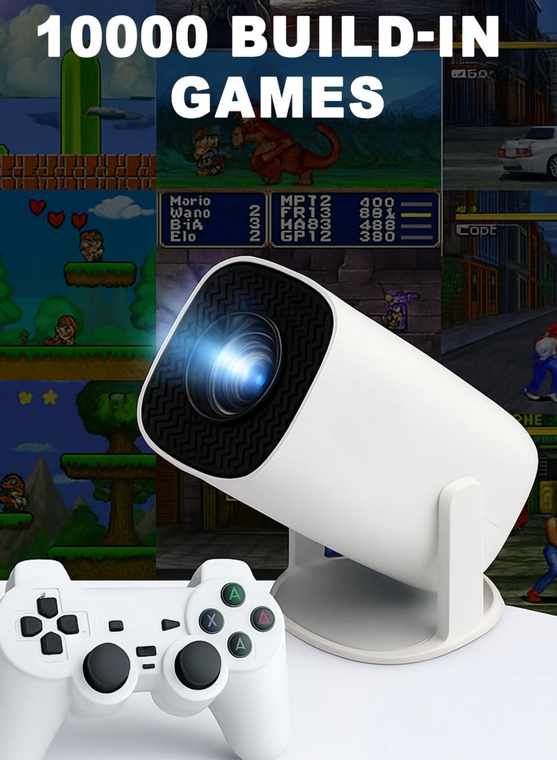 Toshonics P30 MAX Projector –10,000 Built-in Games, Android 11 OS, 130” Screen Display, 180° Rotating Stand, Speakers, Portable Mini Cinema, Home Theater, Movie Projector, Gaming Console, Wireless Screen Mirroring, HDMI, USB, Bluetooth 5.0, Wi-Fi 6, Smart Projector for Movies, Gaming, Business, Outdoor Entertainment - Image 4